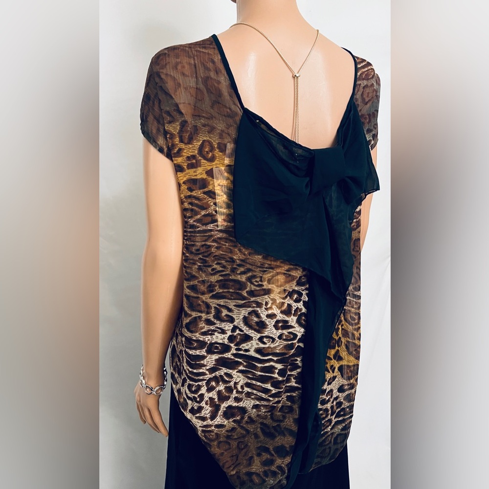 New Glory Animal Print Blouse XL